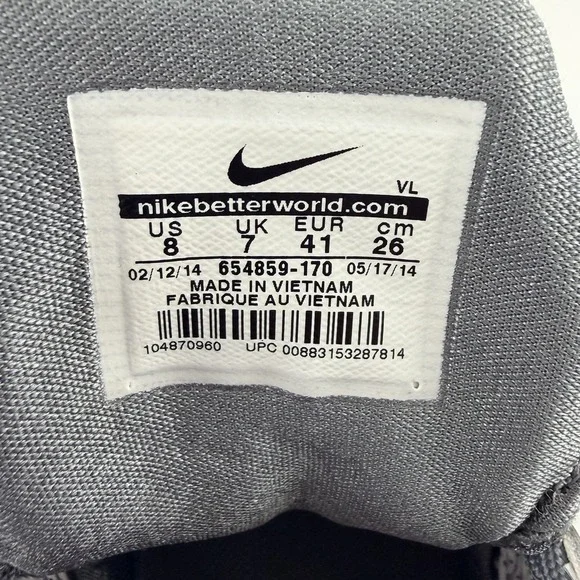 Nike Zoom Field General Camo Gray Sneakers Mens 8 Training Athletic Shoes - Picture 8 of 9